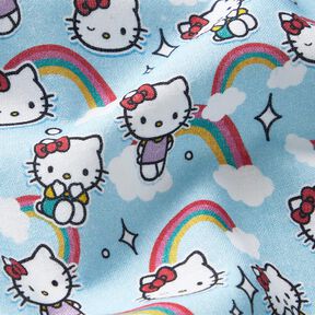 popeline di cotone Arcobaleni di Hello Kitty Tessuto oggetto di licenza | SANRIO – blu cielo, 