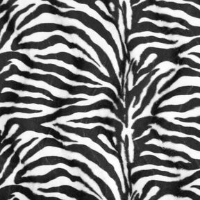 pelliccia sintetica zebra – nero/bianco, 