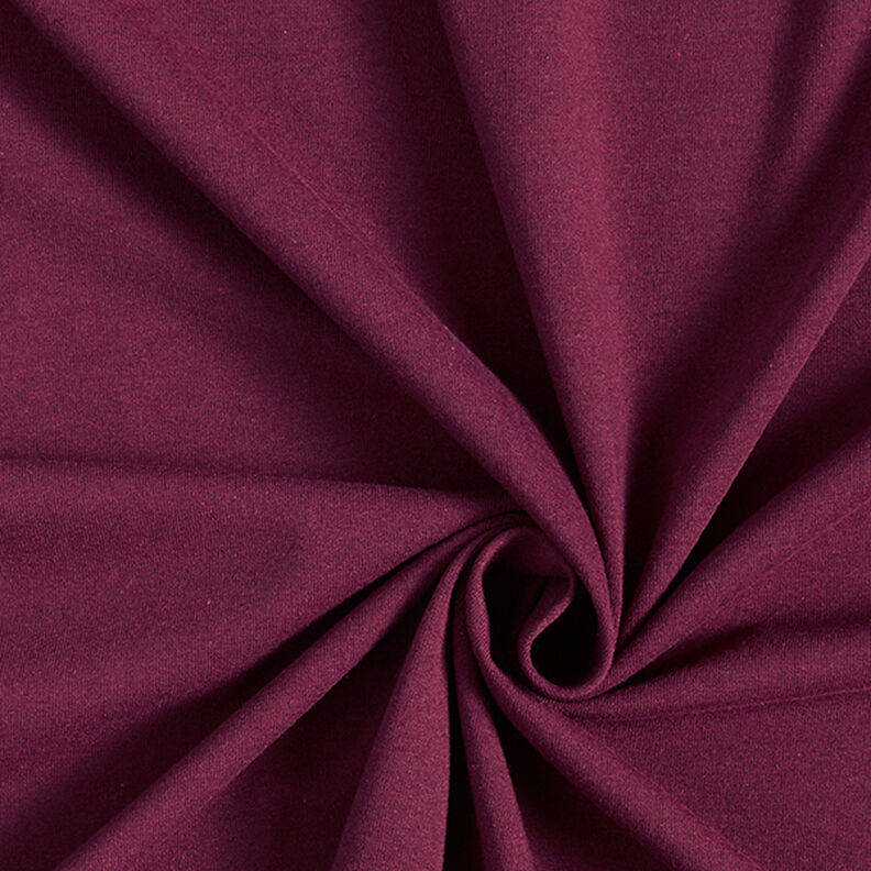 Jersey misto cotone riciclato – rosso Bordeaux,  image number 1