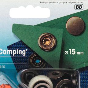 bottoni a pressione Sport & Camping [Ø 15 mm] - oro vecchio metallica antico| Prym, 