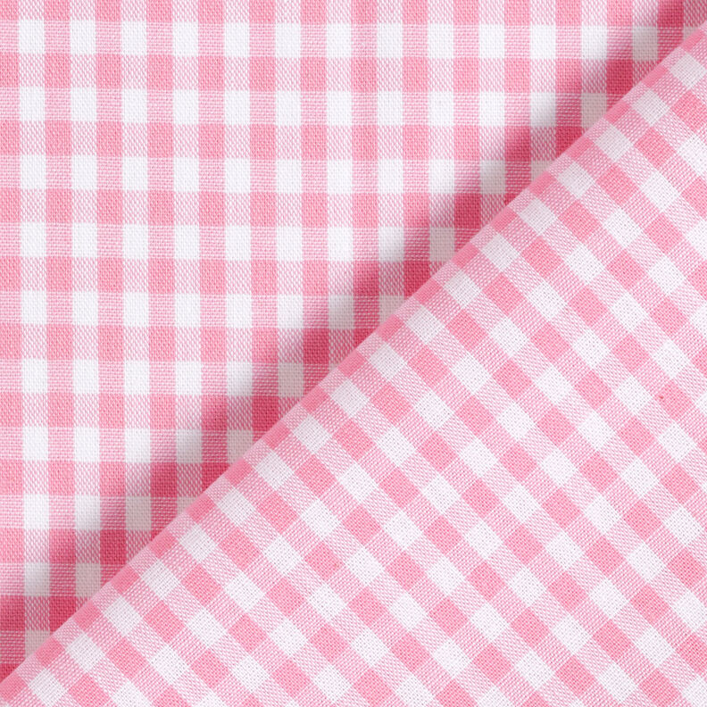 tessuto in cotone Quadro vichy 0,5 cm – rosa/bianco,  image number 4