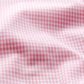 tessuto in cotone Quadro vichy 0,2 cm – rosa/bianco, 