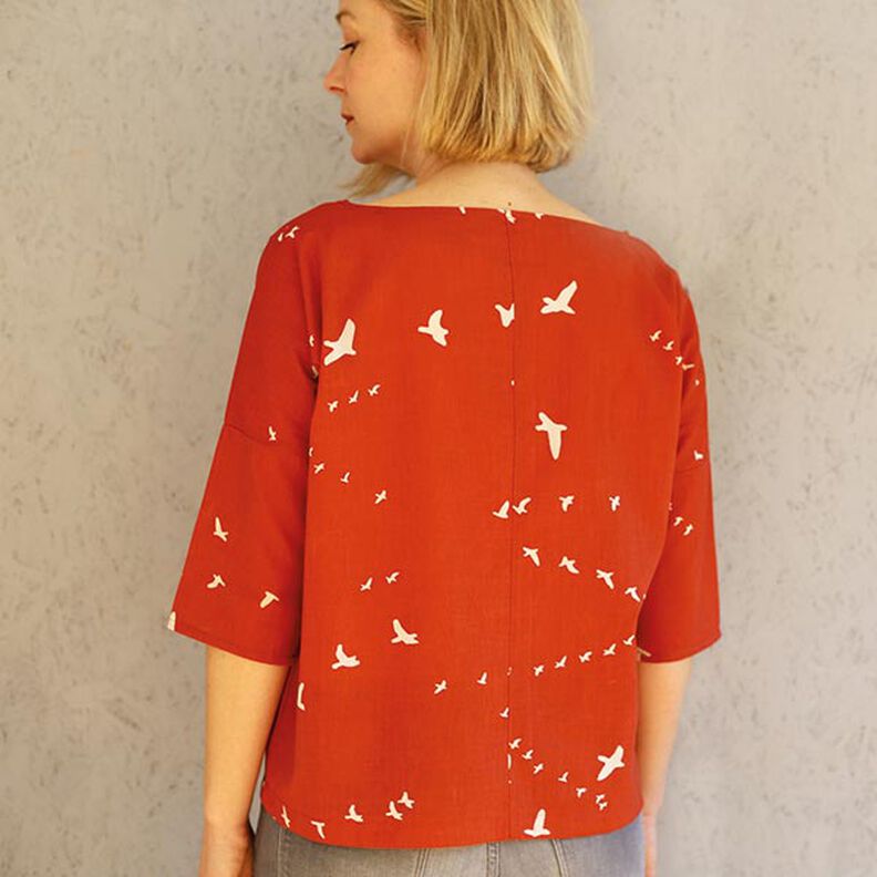 FRAU AIKO - blusa corta con tasche, Studio Schnittreif | XXS - L,  image number 4