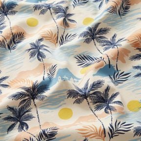 jersey di cotone Hawaii-Feeling stampa digitale – crema, 