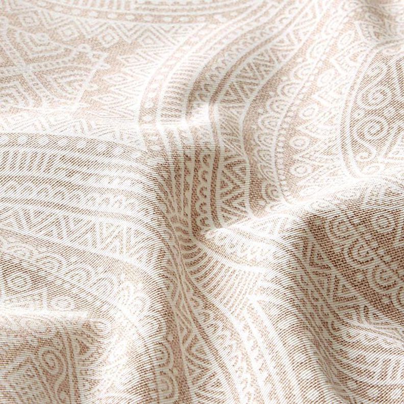 tessuto arredo tessuti canvas mandala – naturale/bianco,  image number 2