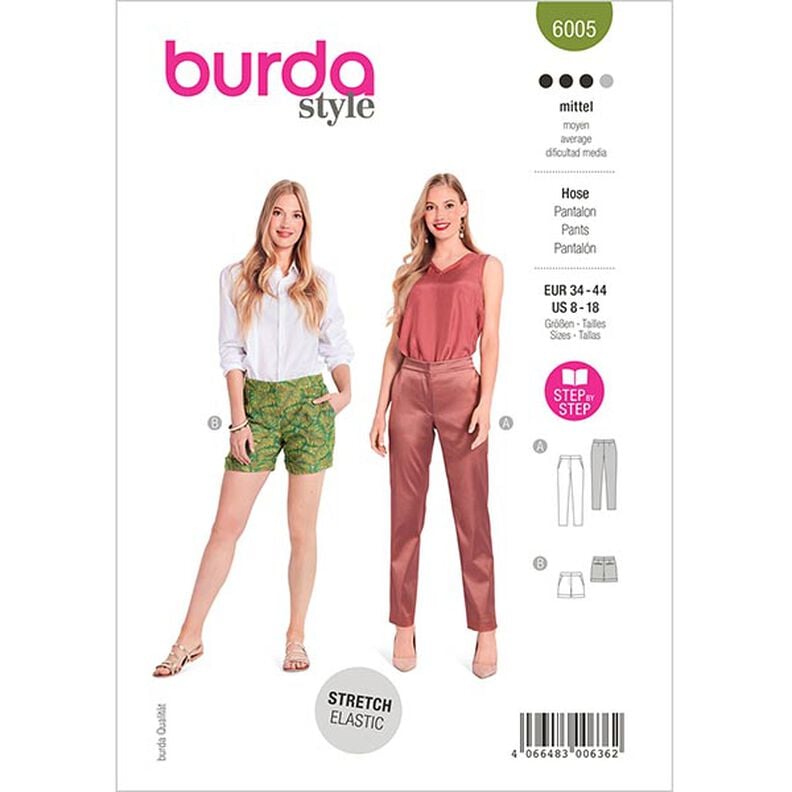 shorts, Burda 6005 | 34 - 44,  image number 1