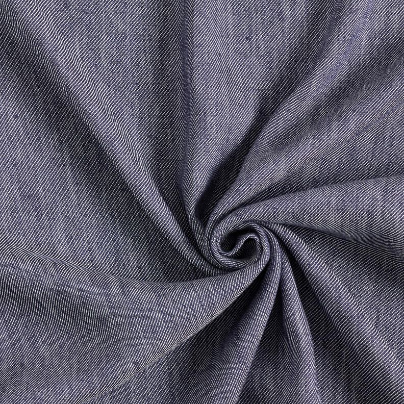 Twill di lino-viscosa – blu marino,  image number 3