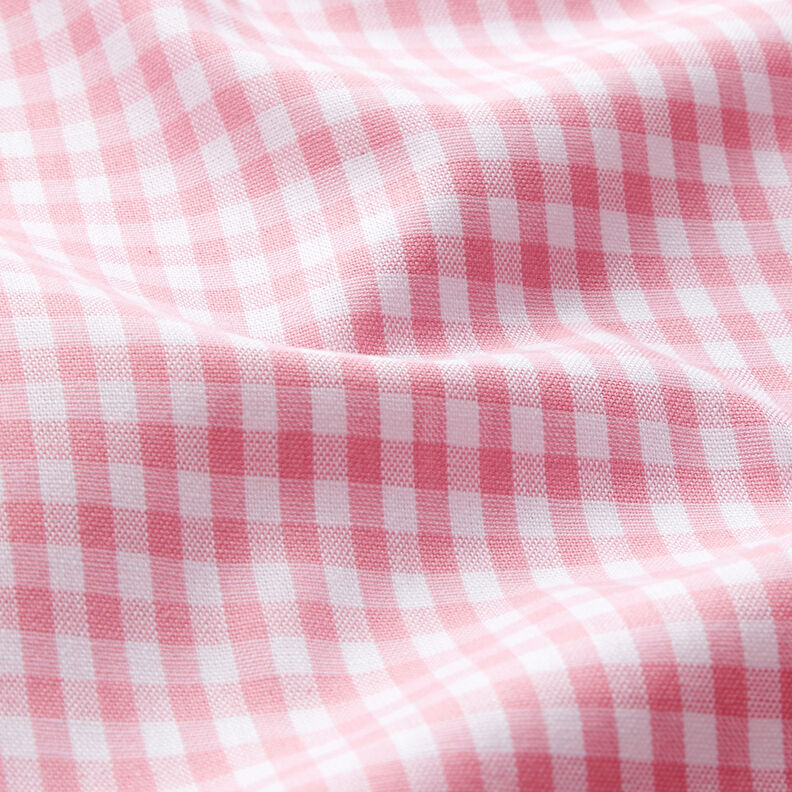 tessuto in cotone Quadro vichy 0,5 cm – rosa/bianco,  image number 2