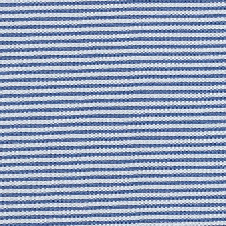tessuto tubolare per polsini, righe sottili – colore blu jeans/azzurro,  image number 1