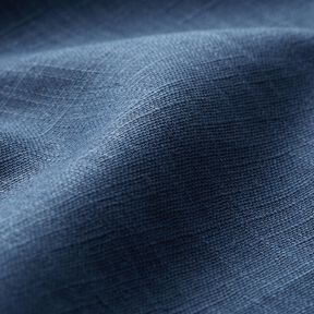 Tessuto di lino misto Ramie medio – colore blu jeans, 