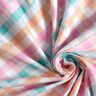 flanella di cotone Quadri diagonali con cuori | by Poppy – bianco/salmone,  thumbnail number 3