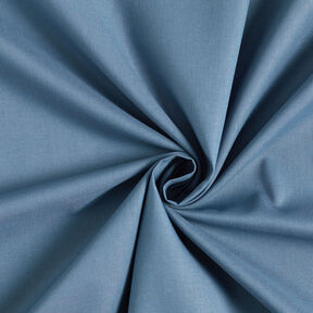 tessuto in cotone cretonne tinta unita – colore blu jeans, 