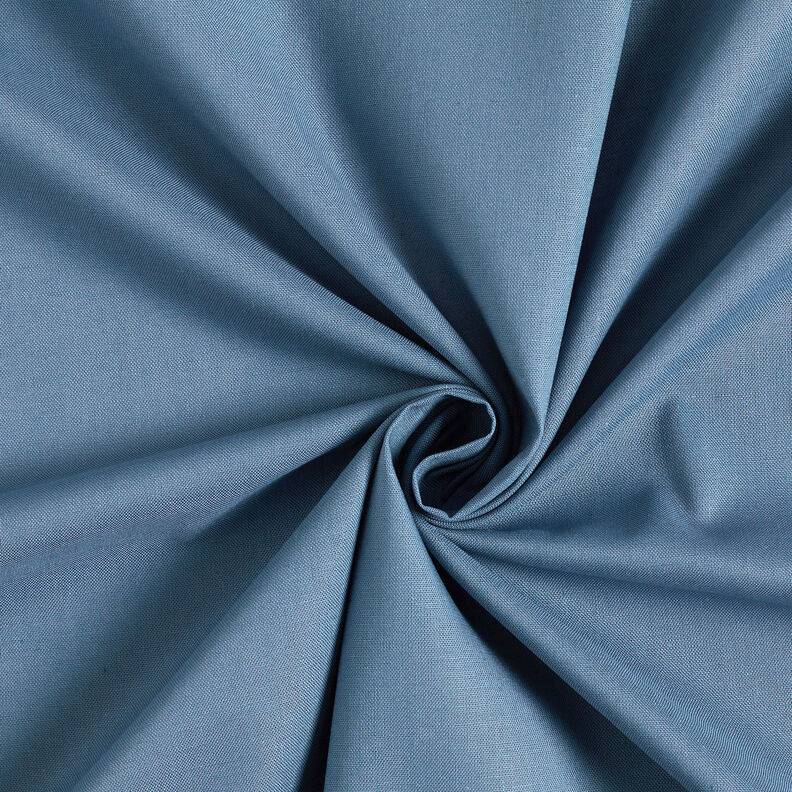 tessuto in cotone cretonne tinta unita – colore blu jeans,  image number 1