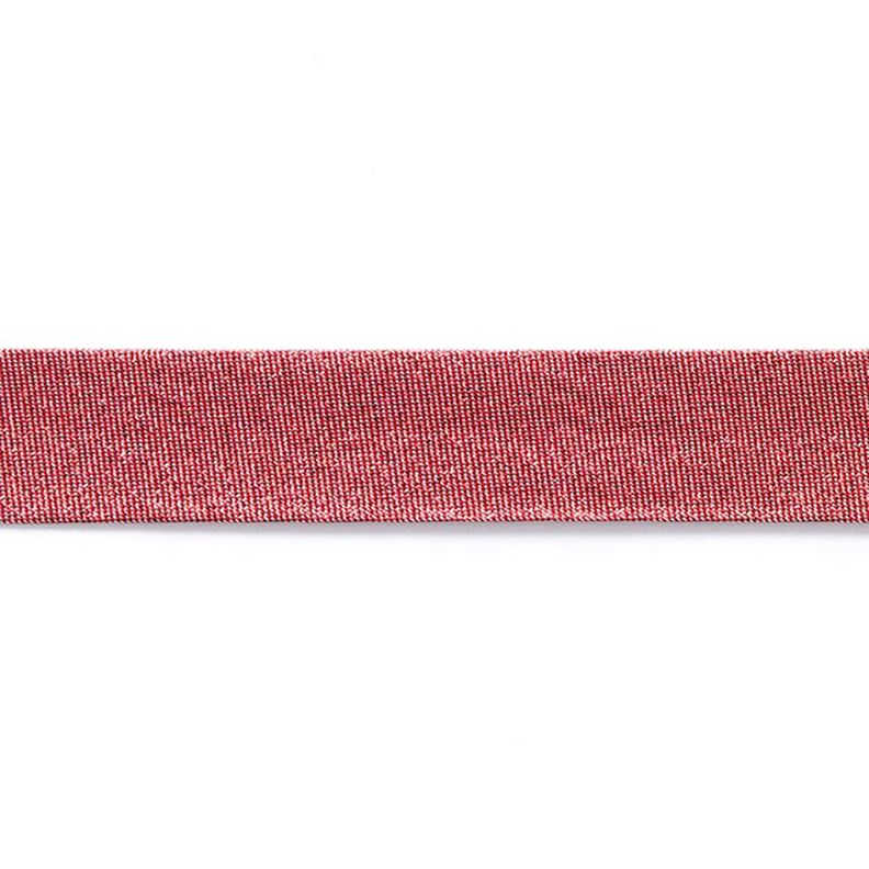 Nastro in sbieco Metallico [20 mm] – rosso carminio,  image number 2