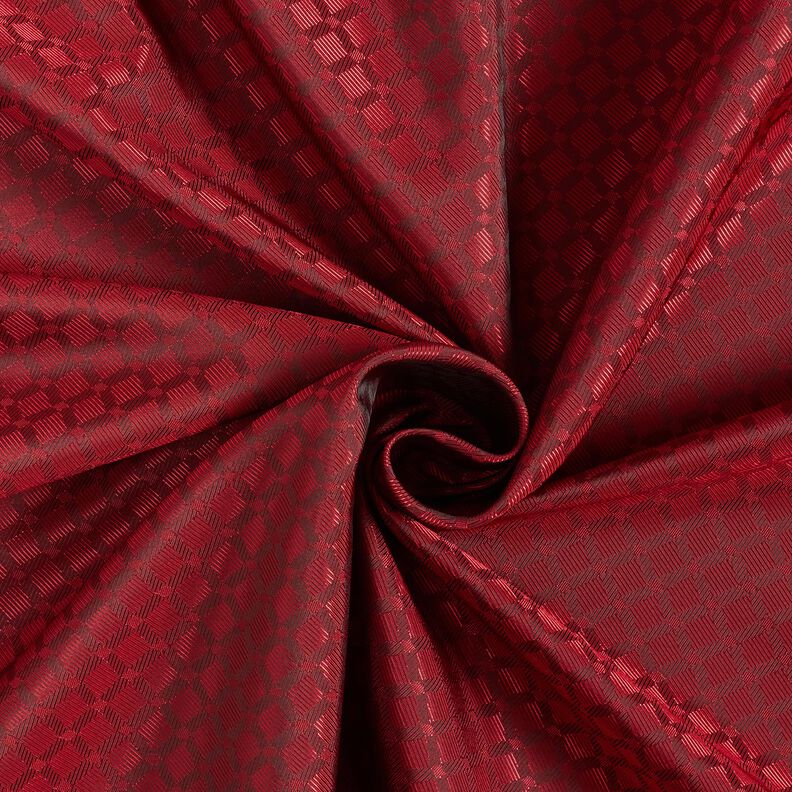 tessuto per fodere Jacquard Rombi – rosso,  image number 3