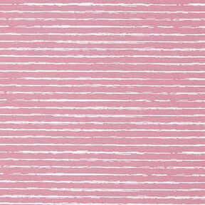 jersey di cotone strisce scarabocchiate – rosa anticato, 