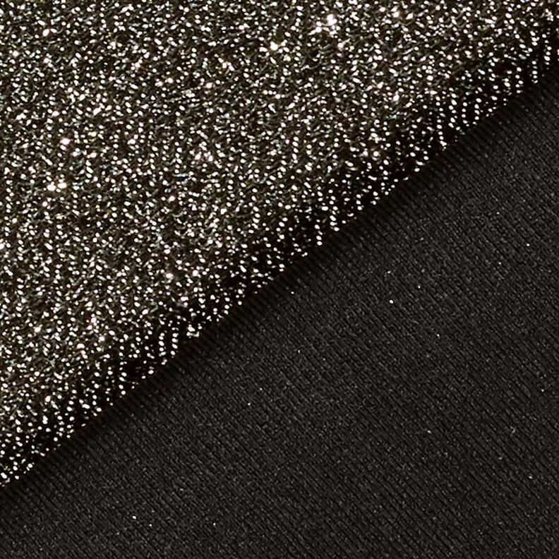 tessuto jersey fili glitter glamour – nero,  image number 3