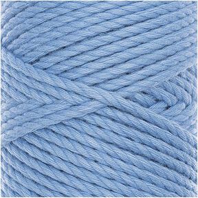 Creative Cotton Cord Skinny filato per macramè [3mm] | Rico Design - azzurro baby, 