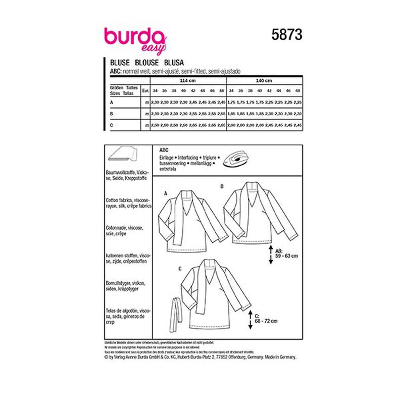 camicetta | Burda 5873 | 34-48,  image number 12