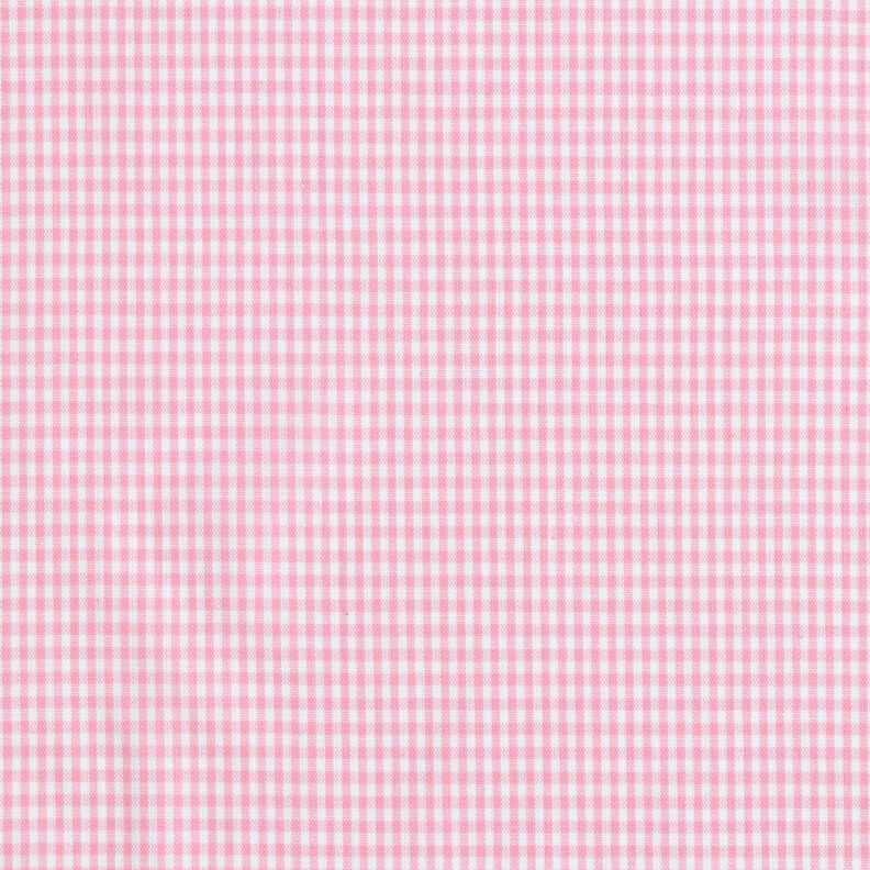 tessuto in cotone Quadro vichy 0,2 cm – rosa/bianco,  image number 1