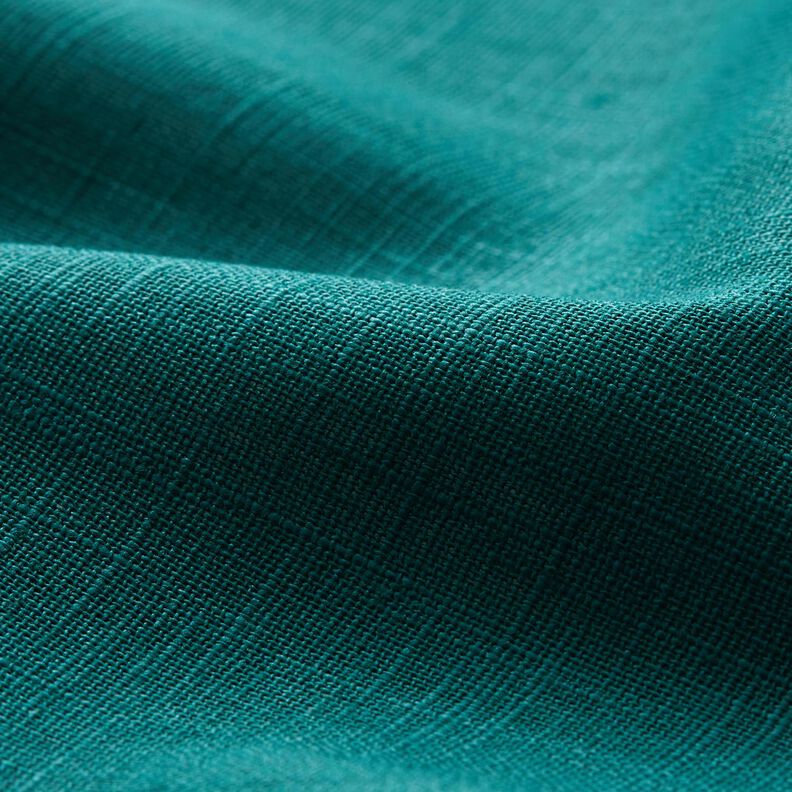 Tessuto di lino misto Ramie medio – abete blu,  image number 2