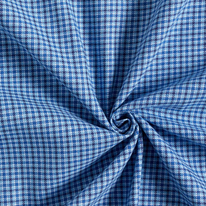 Flanella Principe di Galles colorata – colore blu jeans,  image number 3