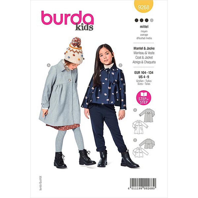 cappotto, Burda 9268 | 104-134,  image number 1