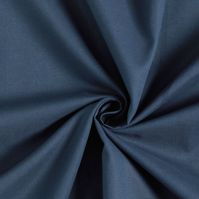 tessuto in cotone cretonne tinta unita – blu notte,  image number 1