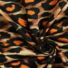 jersey di viscosa Grandi macchie di leopardo – marrone/arancione,  thumbnail number 3