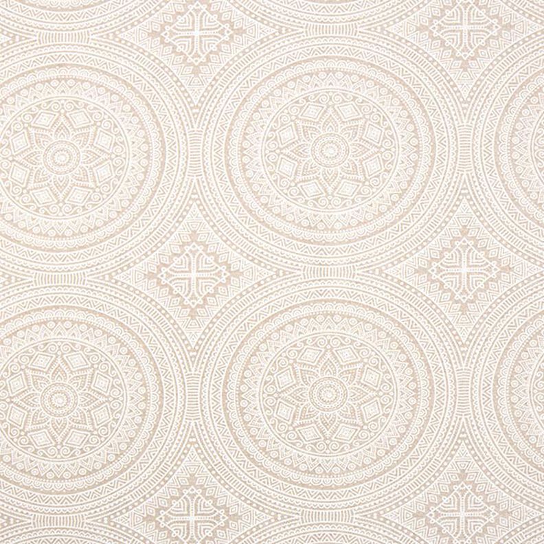 tessuto arredo tessuti canvas mandala – naturale/bianco,  image number 1