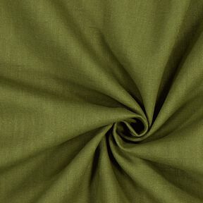 Tessuto di lino misto Ramie medio – verde oliva scuro, 