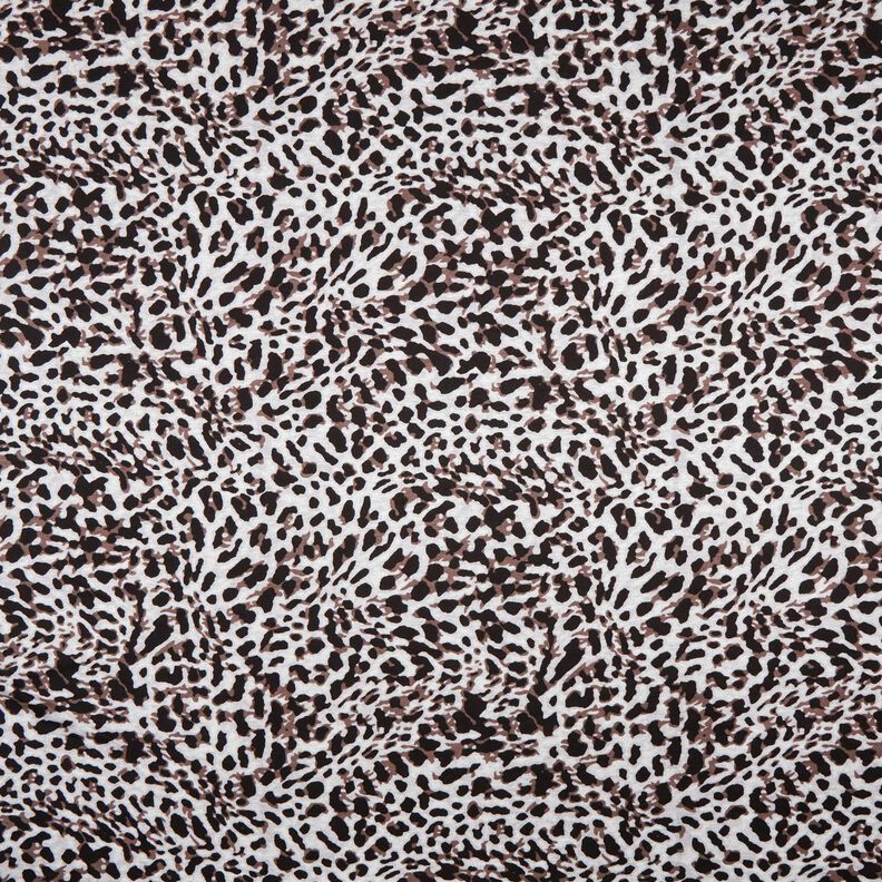 jersey di viscosa Stampa leopardata piccola – cioccolato/grigio argento,  image number 1