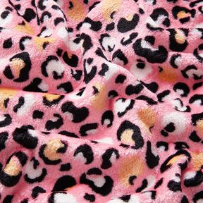 Morbido pile Motivo leopardato – rosa, 