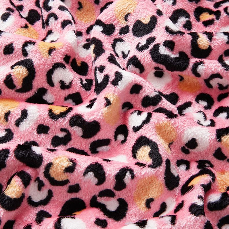 Morbido pile Motivo leopardato – rosa,  image number 2