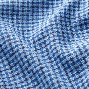 Flanella Principe di Galles colorata – colore blu jeans, 
