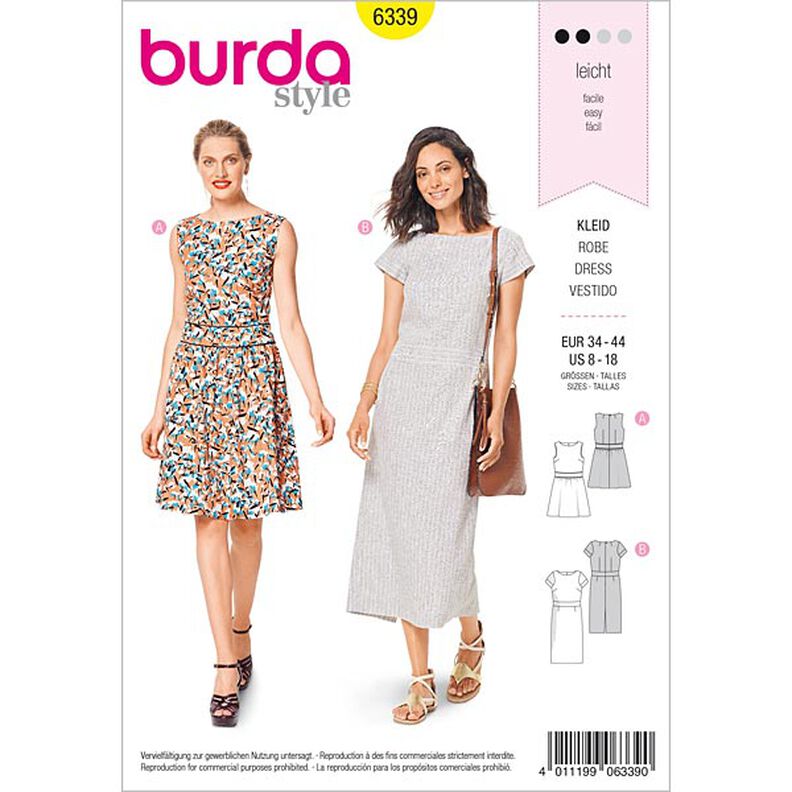 abito, Burda 6339 | 34 - 44,  image number 1