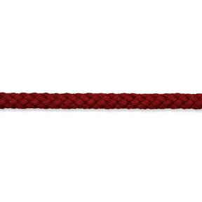 Cordoncino in cotone [Ø 7 mm] – rosso Bordeaux, 