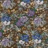 jersey di viscosa, bouquet floreale – marrone,  thumbnail number 1