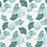 GOTS jersey di cotone Stampa digitale Ginko – bianco/eucalipto,  thumbnail number 1