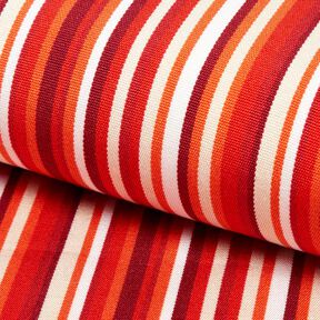 Outdoor Tessuto per sedia a sdraio Righe longitudinali 44 cm – rosso/arancione, 