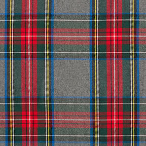 tessuto stretch per pantaloni Quadri scozzesi – grigio ardesia/rosso, 