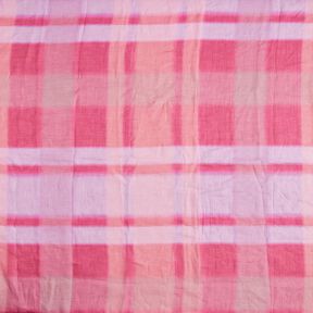 Batik in mussola di ramiè a quadri – rosa fucsia acceso, 