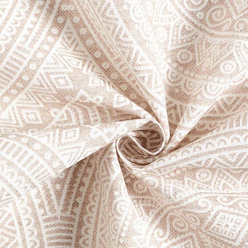 tessuto arredo tessuti canvas mandala – naturale/bianco,  image number 3