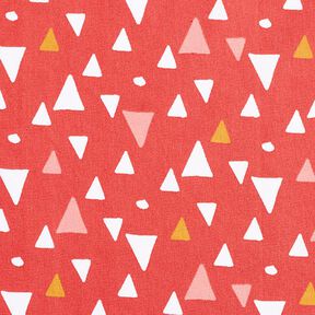 tessuto in cotone cretonne triangoli – terracotta, 