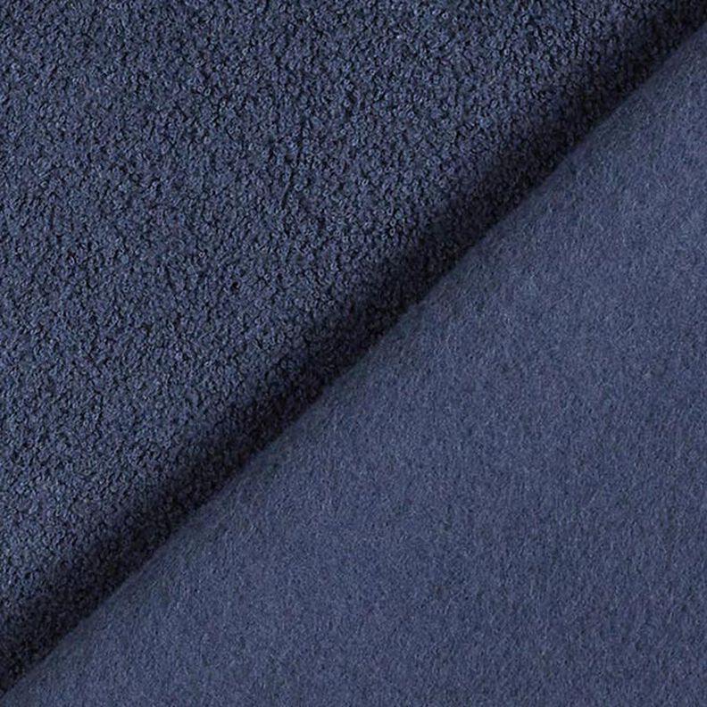 cotone Felpa Terry Fleece – blu marino,  image number 3