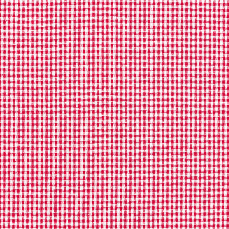 tessuto in cotone Quadro vichy 0,2 cm – rosso/bianco,  image number 1