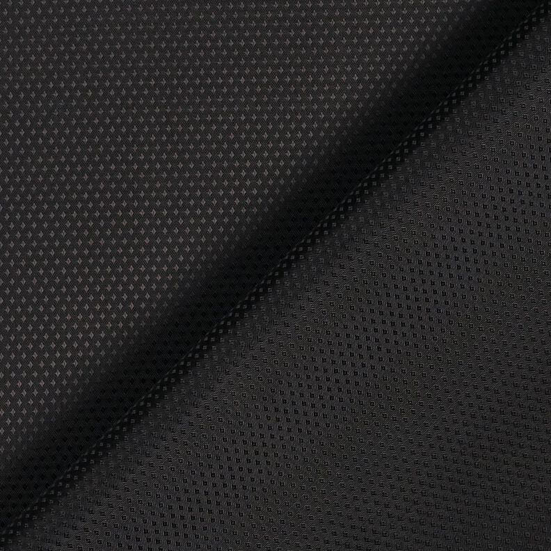 tessuto per fodere Jacquard Mini diamanti – nero,  image number 3