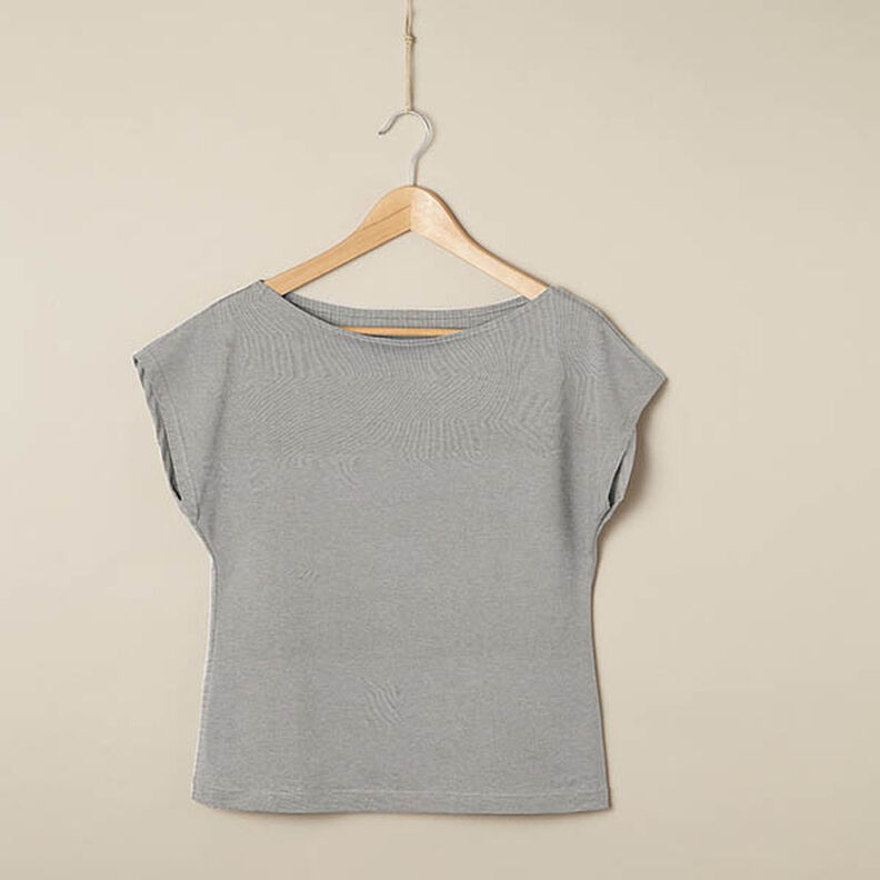 jersey misto lino-cotone, tinta unita – grigio,  image number 6