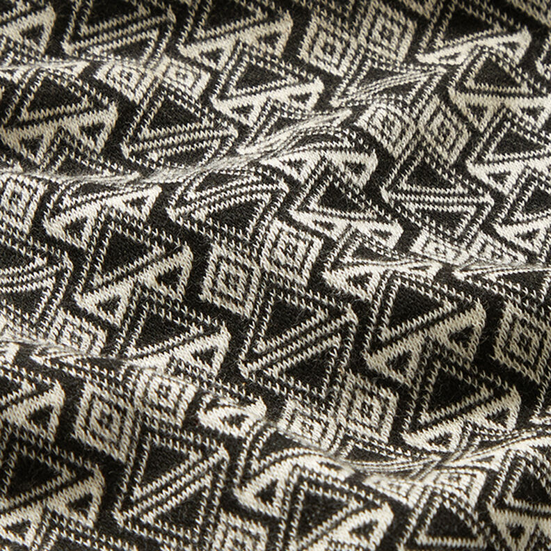 Triangoli jacquard lavorati a maglia – nero/bianco,  image number 2