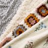 Tessuto in maglia per cappotto misto lana patchwork, colore bianco – bianco/beige,  thumbnail number 6